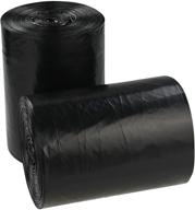 eagrye 180 counts kitchen garbage bag: premium 13 gallon tall trash bags in black logo