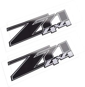 img 4 attached to Улучшите свой Chevrolet Silverado (2007-2013) с наклейками Z71 4x4 - 2 шт. черный.