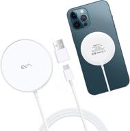 🔌 vebach magnetic wireless charger for iphone 12, 15w fast charging pad with mags technology, type c & usb a port compatible with iphone 12/12 mini/12 pro/12 pro max, airpods pro/2 logo