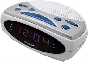 img 4 attached to 🕰️ HANNLOMAX HX-137CR Alarm Clock Radio: Dual Alarm, AM/FM PLL Radio, 0.9" Blue LED Display (White) - A Perfect Wake-Up Companion