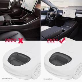 img 2 attached to 🚗 2021 Tesla Model 3 Всепогодный Прочный Коврик для Переднего Багажника от SEG Direct: Герметичный, Без Запаха, Устойчивый к Царапинам Лайнер Грузового Отсека