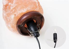 img 2 attached to 🔌 Venforze Himalayan Salt Lamp Cord (5ft Cord with Metal Clip), Dimmer Switch, Genuine Replacement Cord, and 6-Pack E12 Halogen Salt Lamp Bulbs