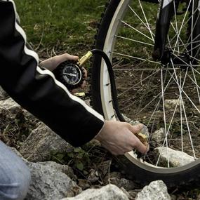 img 2 attached to JACO BikePro Bike Tire Pressure Gauge - 60 PSI (MTB Series) with Presta and Schrader Air Chucks