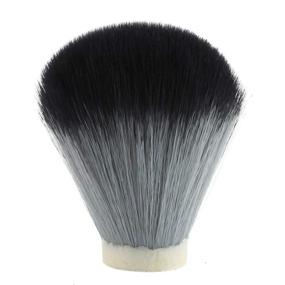 img 1 attached to Synthetic Shaving Brush Knot Black Shave & Hair Removal