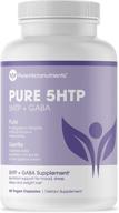 💤 pure 5-htp (5-hydroxytryptophan) and gaba sleep aid - mood & stress management support - 60 veggie capsules - pure micronutrients logo
