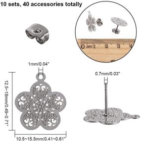 img 4 attached to PH PandaHall Earring Findings Components