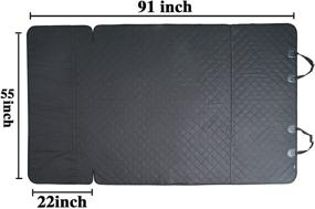 img 2 attached to Himal Outdoors Waterproof and Heavy Duty Cargo Liner for Dogs, SUV Car Seat Cover Mat with Side Flap Protector, Black