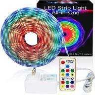 🎥 watch this must-see video before buying: 32.8 feet rgb led strip lights – rainbow color chase all in one! logo