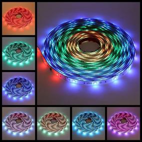 img 2 attached to 🎥 Watch This Must-See Video Before Buying: 32.8 Feet RGB LED Strip Lights – Rainbow Color Chase All in One!