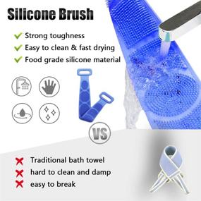 img 2 attached to Homid Silicone Scrubber Exfoliating Cleaning