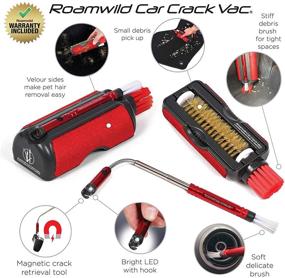 img 2 attached to 🚗 Roamwild Car Tidy - Ultimate Interior Cleaning Kit with Extendable Magnetic Crack Retrieval Tool and Bright LED Torch - Includes Multiple Cleaning Accessories