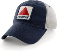 chowdaheadz fenway patch townie mesh trucker navy hat: authentic boston-style headwear logo