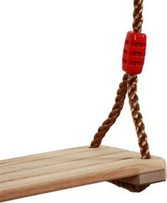 img 3 attached to 🪚 KINJOEK Wooden Swing - Adjustable Seat, Durable Birch Wood, 220 lbs Capacity - Ideal for Garden, Yard, and Indoor Use