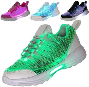 img 4 attached to Hotdingding Charging Flashing Festivals Christmas Men's Shoes for Fashion Sneakers