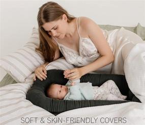 img 3 attached to 👶 Lounger Cover by Sofia Amber – DockAToT and Sleepyhead Deluxe + Docks Replacement Cover - Baby Nest Sleep Pod Extra Cover - Emerald