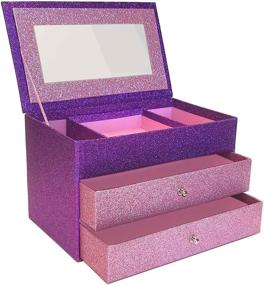 img 2 attached to Sparkle Glamour Jewelry Box Organizer