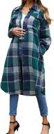 geously womens flannel shacket pockets logo