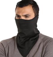 ❄️ cold weather half face balaclava ski mask - ultimate men's winter mouth cover for motorcycle riding, skiing, snowboarding, running logo