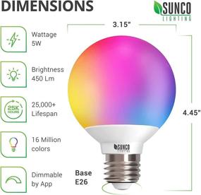 img 2 attached to 🔌 Sunco Lighting: Versatile Industrial Electrical for Lighting Components, Compatible with Smart Assistants and Remote Control