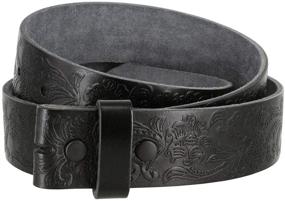 img 3 attached to Western Floral Engraved Tooled Leather Women's Accessories for Belts