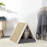 🐱 enhance your indoor cat's playtime with petsfit cat tree - a modern scratching post hideout and cat condo with removable washable mats логотип