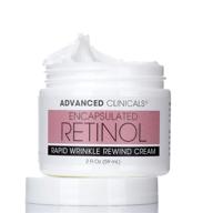 🔬 advanced clinicals encapsulated retinol anti-wrinkle cream: natural face lotion for expression lines, crepey skin, large pores, uneven skin tone, deep wrinkles, and hydration - 2 fl. oz. logo