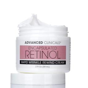 img 2 attached to 🔬 Advanced Clinicals Encapsulated Retinol Anti-Wrinkle Cream: Natural Face Lotion for Expression Lines, Crepey Skin, Large Pores, Uneven Skin Tone, Deep Wrinkles, and Hydration - 2 Fl. Oz.