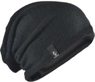 forbusite long and oversized slouch beanie for men and women - summer and winter skull cap b010 logo