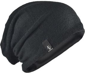 img 4 attached to FORBUSITE Long and Oversized Slouch Beanie for Men and Women - Summer and Winter Skull Cap B010