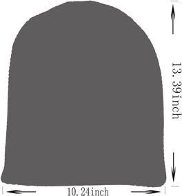 img 1 attached to FORBUSITE Long and Oversized Slouch Beanie for Men and Women - Summer and Winter Skull Cap B010