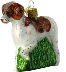 img 4 attached to 🎄 Brittany Spaniel Glass Blown Christmas Tree Ornaments by Old World Christmas