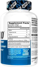 img 1 attached to 🏋️ Evlution Nutrition CLA 1000 Metabolism Support & Weight Loss Supplement - Conjugated Linoleic Acid (270 Servings)