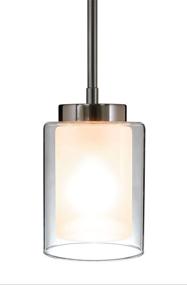 img 2 attached to 💡 Modern Brushed Nickel Pendant Light for Kitchen & Living Room - XiNBEi Lighting XB-P1195-BN