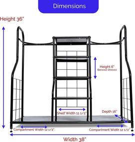 img 3 attached to Morvat Golf Organizer Golf Storage - Efficiently Organize and Store Your Golf Equipment
