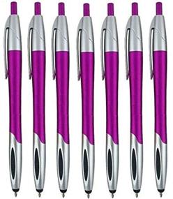 img 3 attached to 🖊️ Violet Stylus Pen with Ball Point for iPad Mini, iPad 2/3, New iPad, iPhone 5 4S 4 3GS, iPod Touch, Motorola Xoom, Xyboard, Droid, Samsung Galaxy S IV/S4, Galaxy S III/S3 (12 Pack)