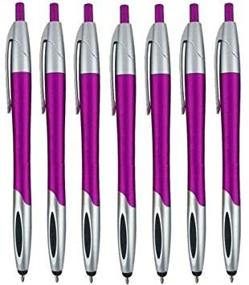 img 2 attached to 🖊️ Violet Stylus Pen with Ball Point for iPad Mini, iPad 2/3, New iPad, iPhone 5 4S 4 3GS, iPod Touch, Motorola Xoom, Xyboard, Droid, Samsung Galaxy S IV/S4, Galaxy S III/S3 (12 Pack)