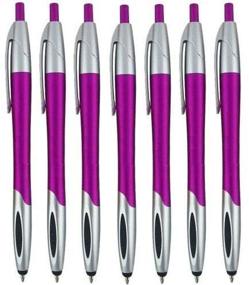 img 1 attached to 🖊️ Violet Stylus Pen with Ball Point for iPad Mini, iPad 2/3, New iPad, iPhone 5 4S 4 3GS, iPod Touch, Motorola Xoom, Xyboard, Droid, Samsung Galaxy S IV/S4, Galaxy S III/S3 (12 Pack)