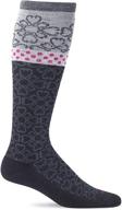 sockwell women's botanical moderate compression sock logo