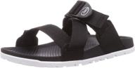 chaco lowdown slide black 9 logo