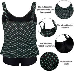 img 2 attached to 👙 Stylish Cadocado Tankini Swimsuits with Boyshorts: Women's Must-have Swimwear and Trendy Clothing