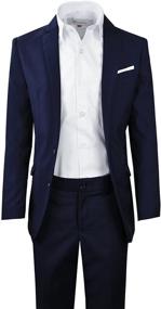 img 2 attached to Black Bianco Signature Full Ensemble 👔 Boys' Clothing in Suits & Sport Coats