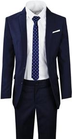 img 1 attached to Black Bianco Signature Full Ensemble 👔 Boys' Clothing in Suits & Sport Coats