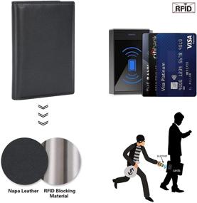 img 1 attached to Stylish Polare Functional Blocking Leather Passport Travel Accessories