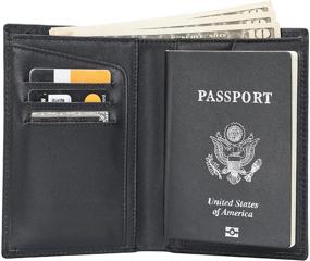 img 2 attached to Stylish Polare Functional Blocking Leather Passport Travel Accessories