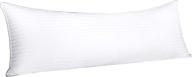 flxxie body cotton down alternative bed pillow | soft and comfortable sleeping pillow | 20x54 inches logo