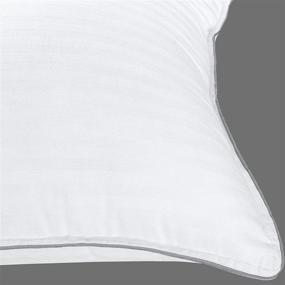 img 1 attached to FLXXIE Body Cotton Down Alternative Bed Pillow | Soft and Comfortable Sleeping Pillow | 20x54 inches