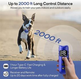 img 2 attached to 🐶 LUOYMBE Dog Training Collar with Remote: Rechargeable, 3 Safe Training Modes, 2000ft Range, IPX7 Waterproof E-Collar for Dogs