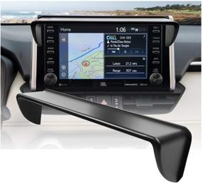 img 4 attached to 🚗 Enhance Driving Experience: C-HR-RAV4 Navigation Sun Shade Visor for Toyota RAV4 2019-2020 and C-HR 2016-2020 | Anti-Glare & Reflection Navigator Screen Cover