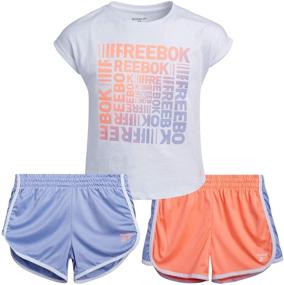 img 4 attached to Reebok Девочки Спортивный Комплект Одежда для Девочек в активном стиле