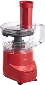 img 4 attached to AmazonBasics 4 Cup Food Processor Red